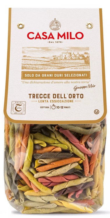 Makaron Trecce dell`orto 500g Casa Milo
