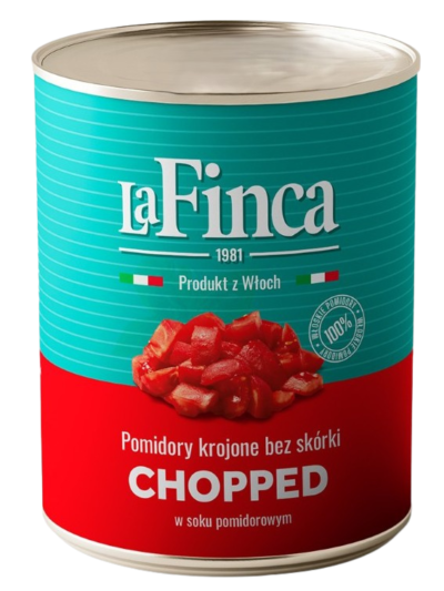 Pomidory krojone bez skórki 2500g / 1500g La Finca